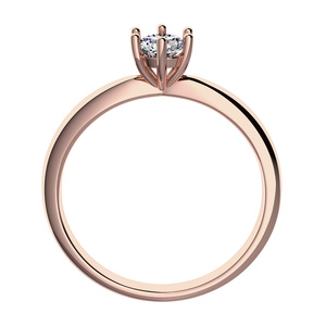 Zurina RW Safír  - vkusný zásnubný prsteň z bieleho zlata