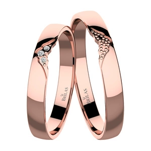 Zafiris Red - snubní prsteny z červeného zlata