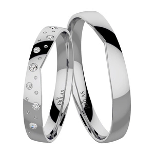 Vita White - snubní prsteny z bílého zlata