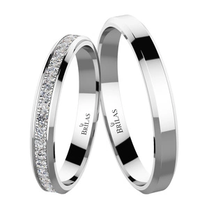 Valoria White - snubní prsteny z bílého zlata