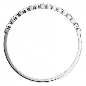 Eris White  - netradičné zásnubný prsteň z bieleho zlata