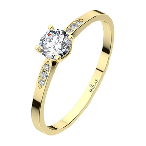 Kasia G Briliant - vkusný zásnubní prsten ze žlutého zlata