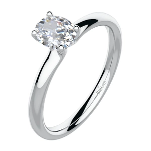 Suno W Briliant - krásny zásnubný prsteň z bieleho zlata s briliantmi