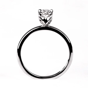 Gloro W Briliant - krásny zásnubný prsteň z bieleho zlata s briliantmi