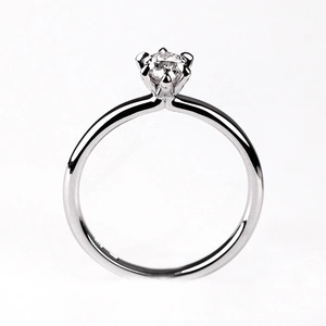 Nokto W Briliant - krásny zásnubný prsteň z bieleho zlata s briliantmi