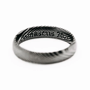 Siona Damascus Steel - snubní prsteny z chirurgické oceli