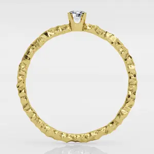 Artisan Gold - krásny zásnubný prsteň z bieleho zlata s briliantmi
