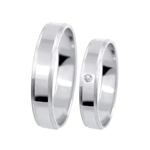 Belinda White - obrúčky v bielom zlate