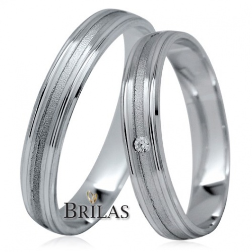 Bruno White - snubné prstene z bieleho zlata