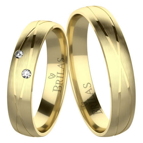 Isabela Gold snubné prstene zo žltého zlata
