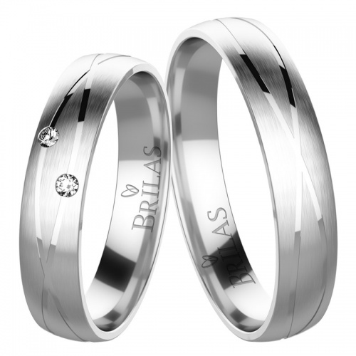 Isabela Silver originálne strieborné snubné prstene