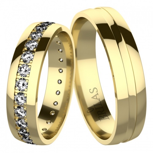 Rosalia Gold snubné prstene zo žltého zlata