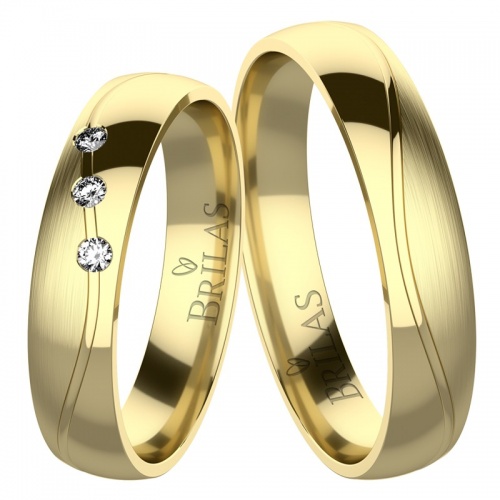 Rosie Gold snubné prstene zo žltého zlata