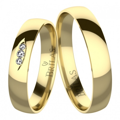 Brigit Gold snubné prstene zo žltého zlata