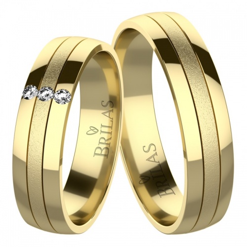 Nero Gold snubné prstene zo žltého zlata