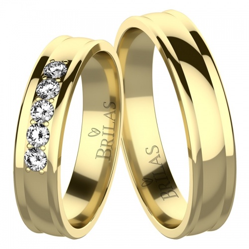 Nikola Gold snubné prstene zo žltého zlata