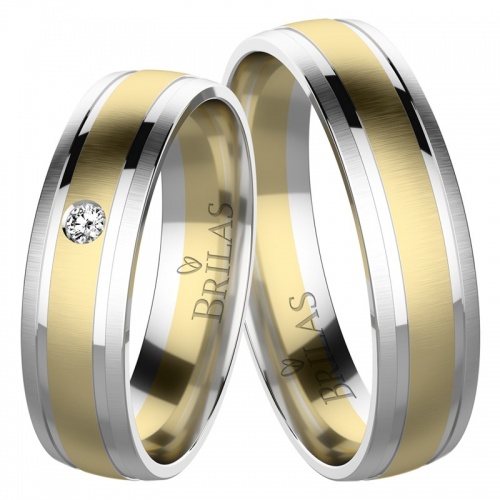 Matis Colour GW snubné prstene z kombinovaného zlata
