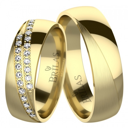 Polárka Gold snubné prstene zo žltého zlata