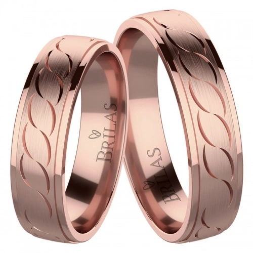 Forever Ring Red snubné obrúčky z červeného zlata