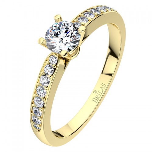 Lenka Gold  obľúbený zásnubný prsteň zo žltého zlata