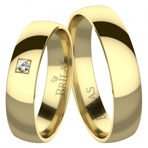Norma Gold Diamond  snubné prstene zo žltého zlata