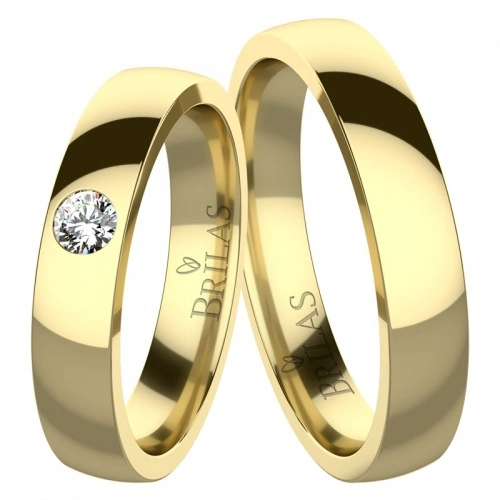 Sirius Gold Diamond  snubné obrúčky zo žltého zlata