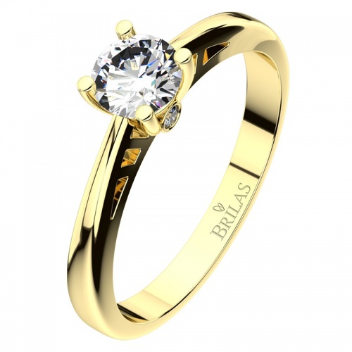 Vilma Gold sofistikovaný zásnubný prsteň zo žltého zlata