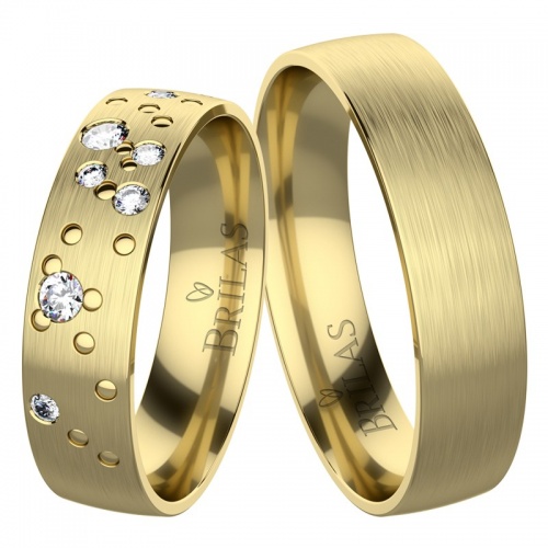 Berta Gold snubné prstene zo žltého zlata