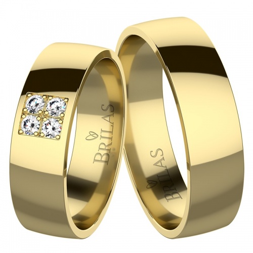 Dana Gold Briliant snubné prstene zo žltého zlata