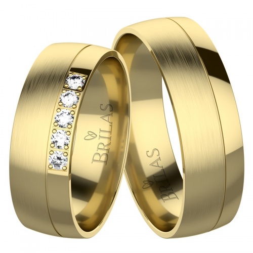 Nicollo Gold snubné prstene zo žltého zlata