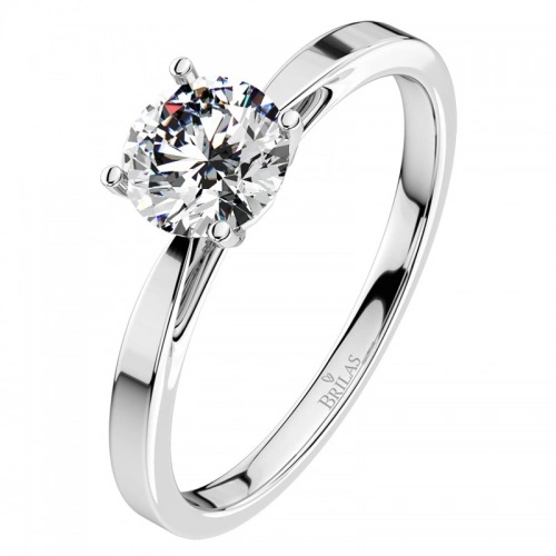 Grácie W Briliant (5 mm) jemný zásnubný prsteň
