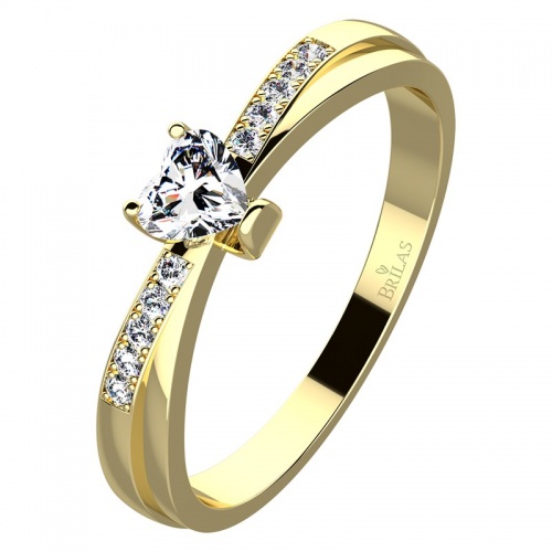Viktorie Gold elegantný zásnubný prsteň