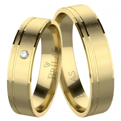 Alma Gold snubné prstene zo žltého zlata