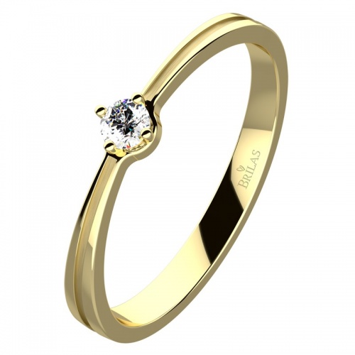 Joni Gold zásnubný prsteň zo žltého zlata