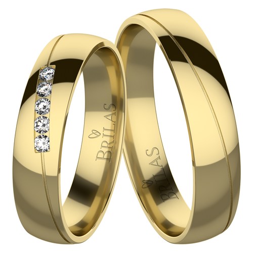 Enrica Gold snubné prstene zo žltého zlata