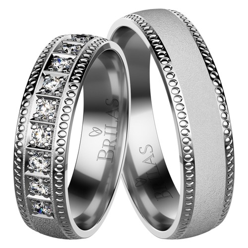 Erasmus White snubné prstene z bieleho zlata