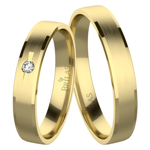 Sarina Gold snubné prstene zo žltého zlata