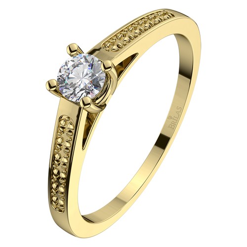 Rubyn Gold elegantný zásnubný prsteň