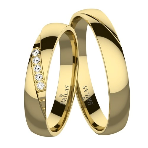 Eleanor Gold elegantné snubné obrúčky