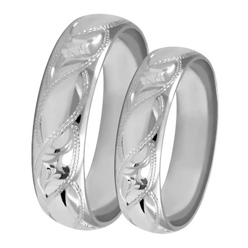 Leonzio White elegantné snubné prstene