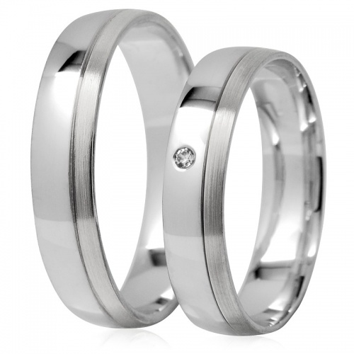 Sibilla Silver  strieborné svadobné prstene